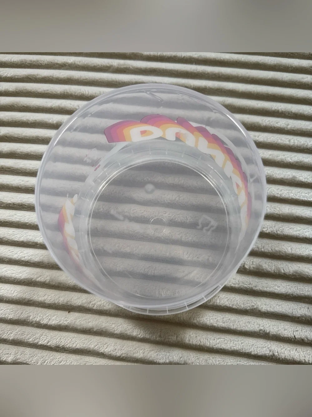 NEW DUNKIN’ LIMITED EDITION 48oz DRINK BUCKET with LID & STRAW